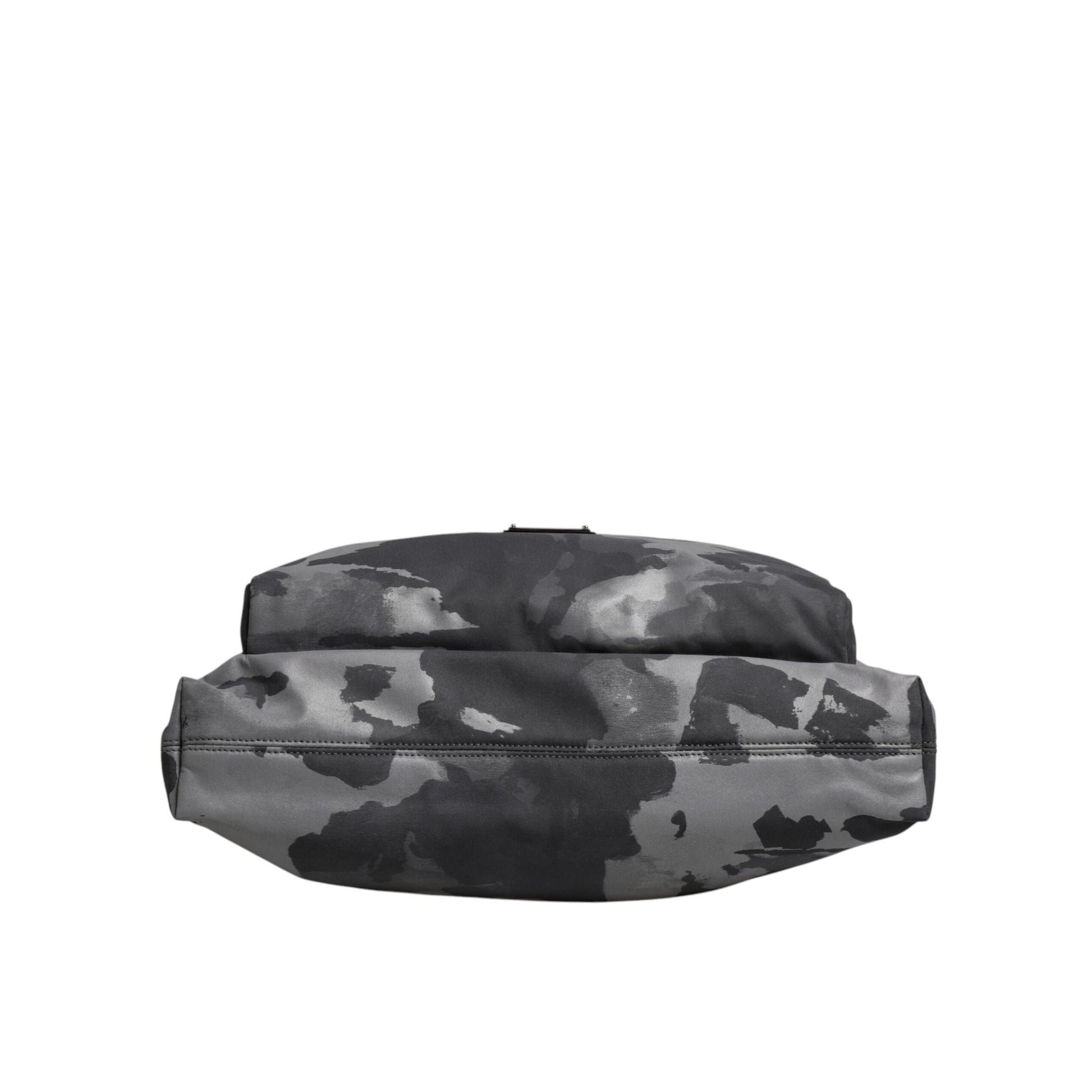 Dolce & Gabbana Gray Camo Cotton Multiple Compartments Tote Bag