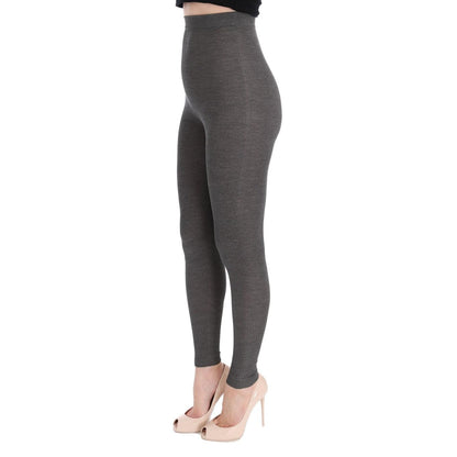 Dolce & Gabbana Gray Cashmere Stretch Tights