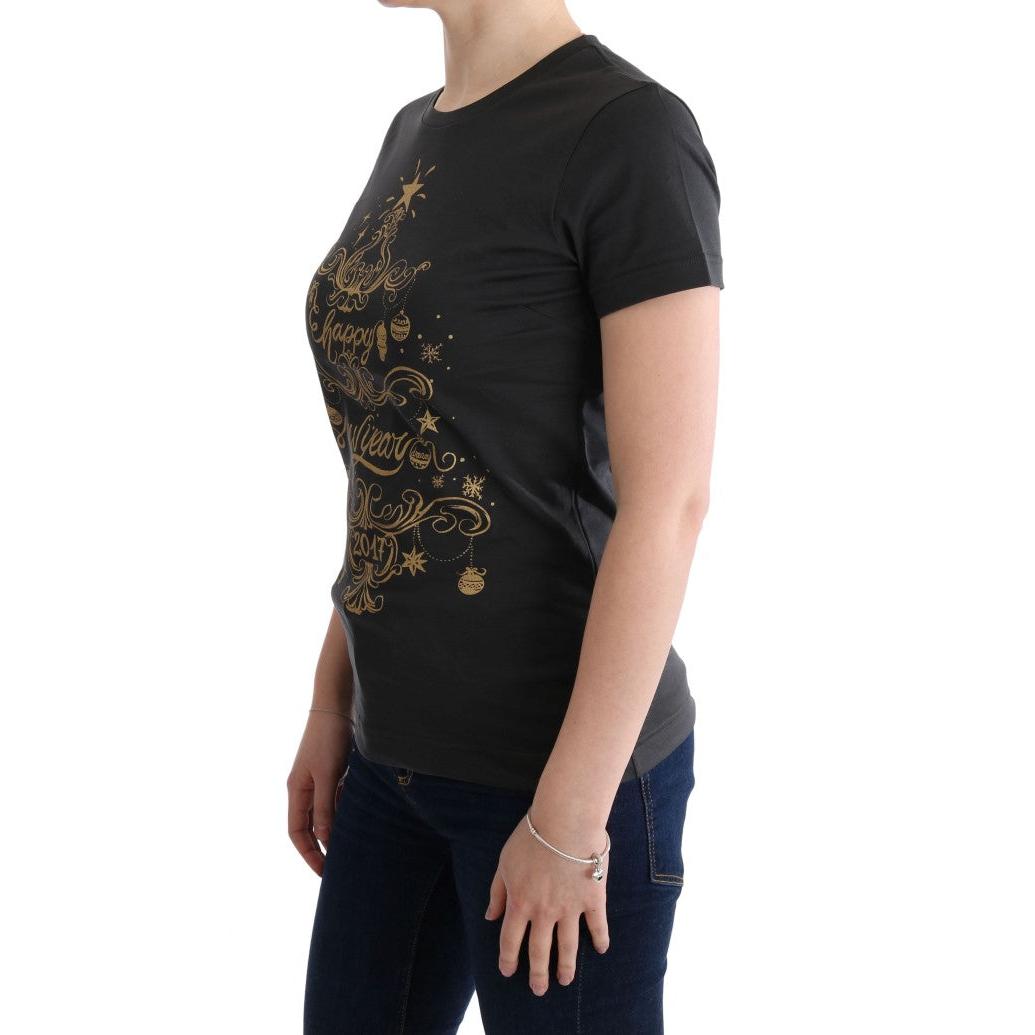 Dolce & Gabbana Gray Cotton 2017 Motive T-Shirt