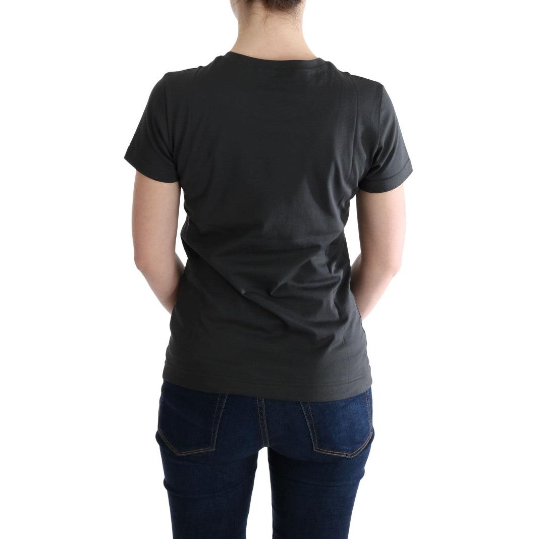 Dolce & Gabbana Gray Cotton 2017 Motive T-Shirt