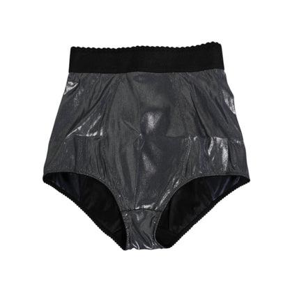 Dolce & Gabbana Gray Silk Stretch Slip Girdle Panty Underwear
