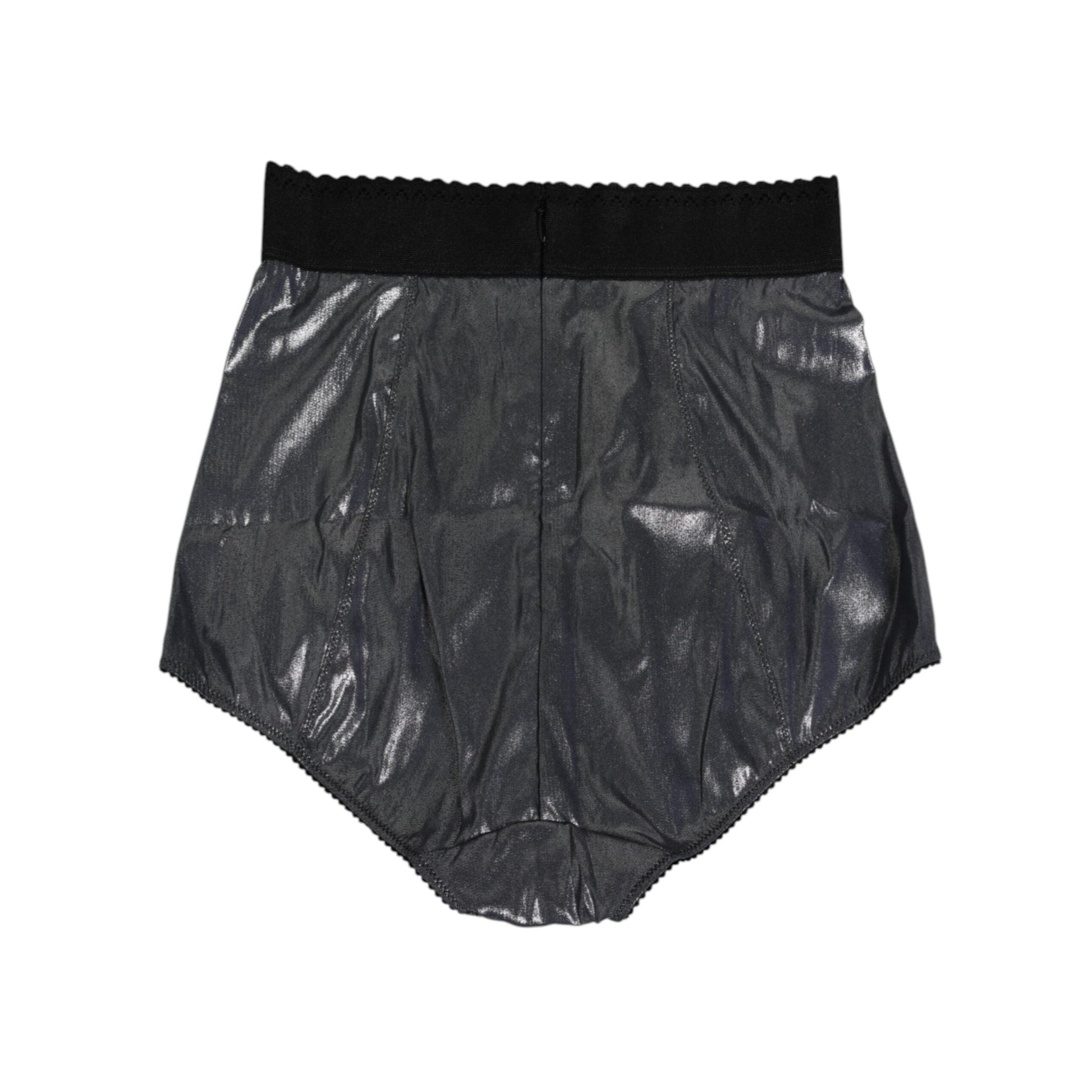 Dolce & Gabbana Gray Silk Stretch Slip Girdle Panty Underwear