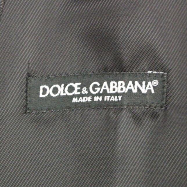 Dolce & Gabbana Gray Striped Wool Logo Vest Gilet Weste