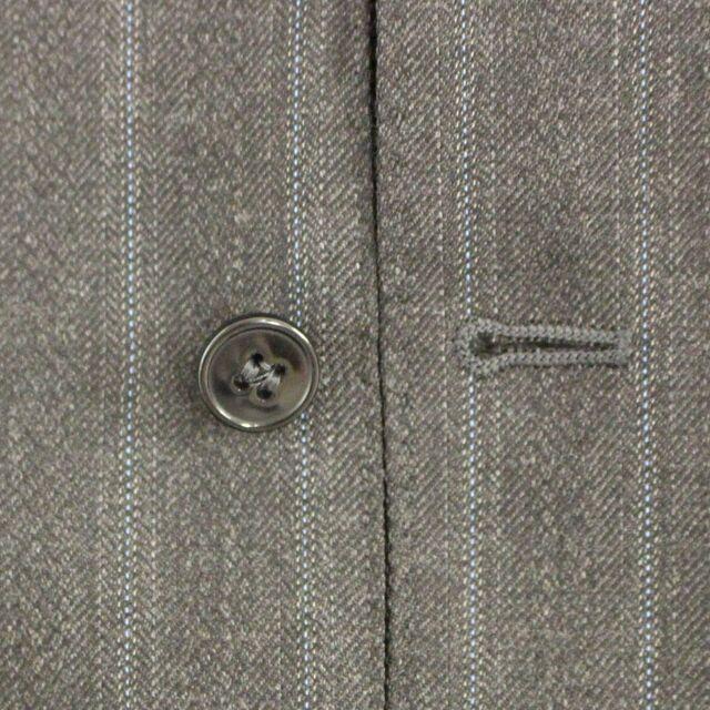 Dolce & Gabbana Gray Striped Wool Logo Vest Gilet Weste