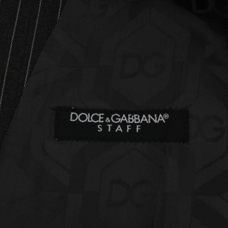 Dolce & Gabbana Gray Wool Stretch Vest