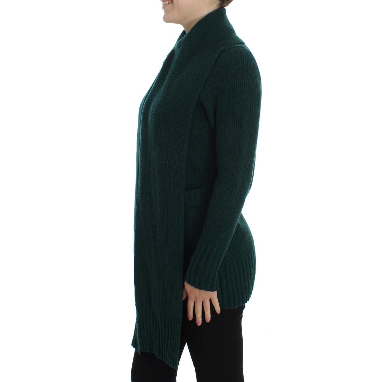 Dolce & Gabbana Green Knitted Cashmere Cardigan