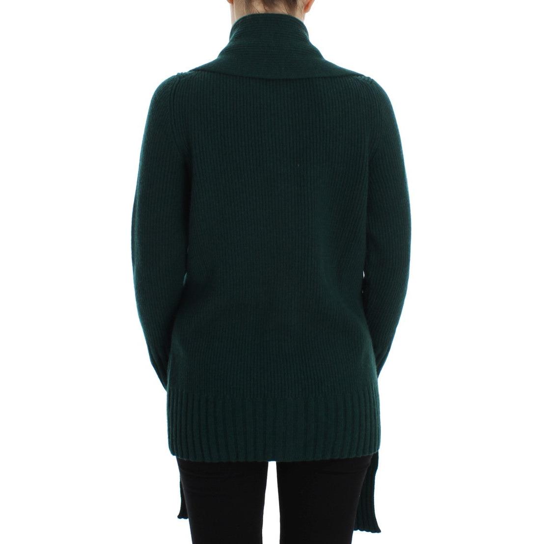 Dolce & Gabbana Green Knitted Cashmere Cardigan