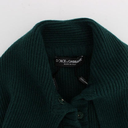 Dolce & Gabbana Green Knitted Cashmere Cardigan