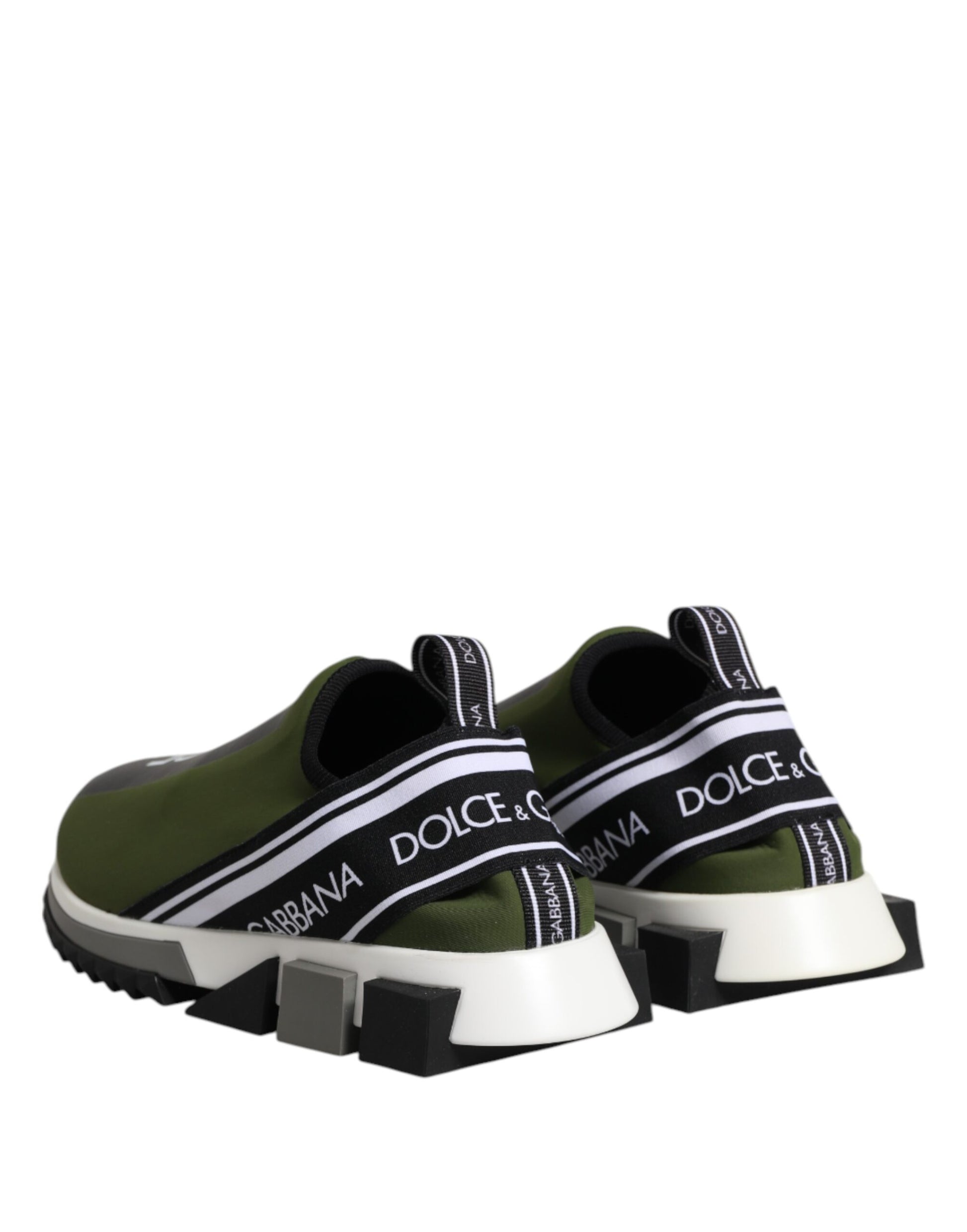 Dolce & Gabbana Green Logo Low Top Sorrento Men Sneakers Shoes