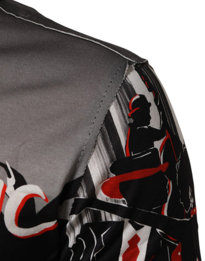 Dolce & Gabbana Multicolor Agrigento Dance Jazz Music Print T-shirt