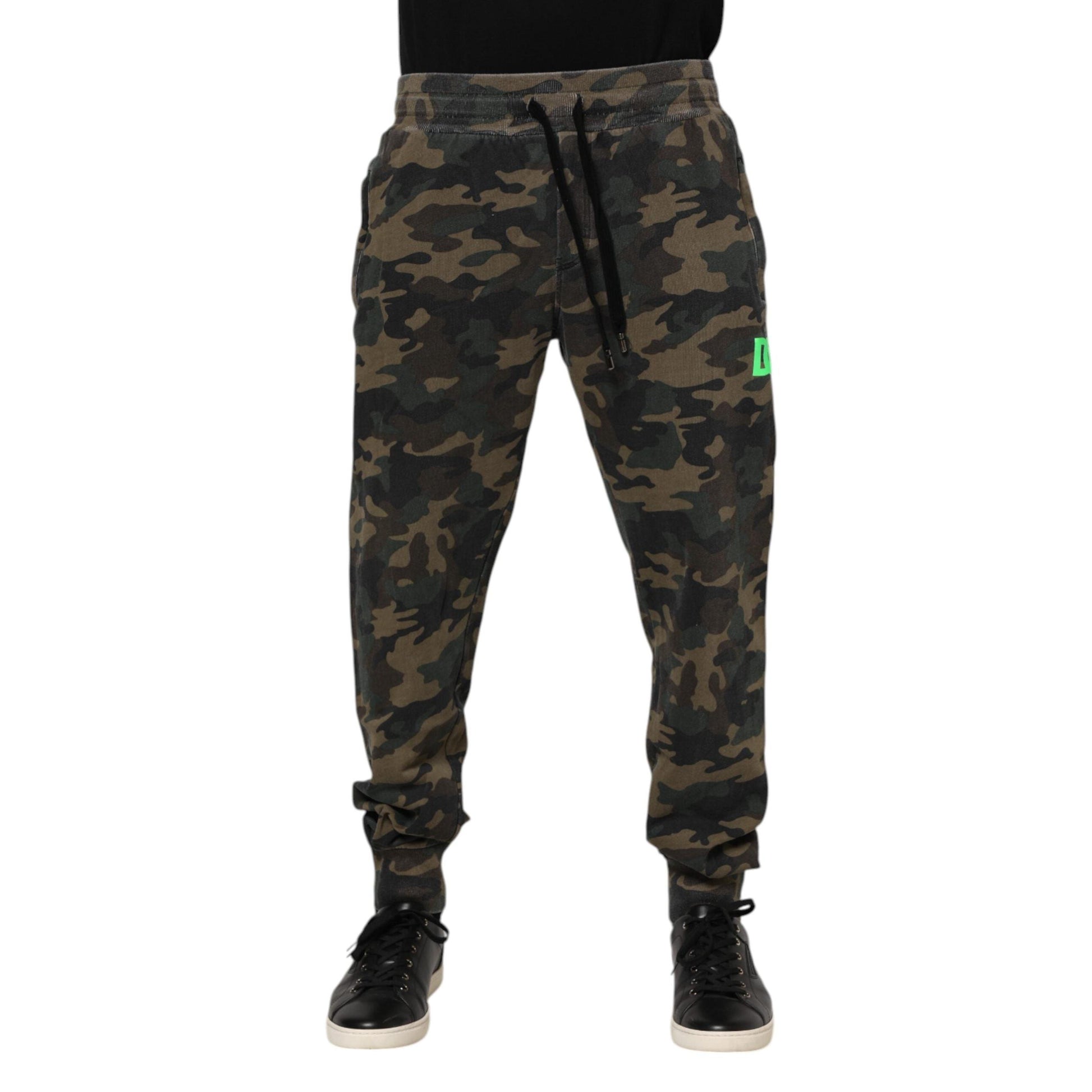 Dolce & Gabbana Multicolor Camouflage Cotton Men Jogger Pants