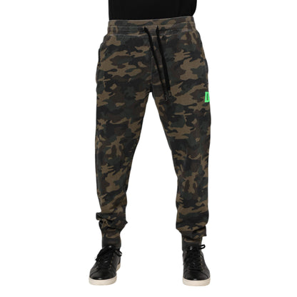 Dolce & Gabbana Multicolor Camouflage Cotton Men Jogger Pants
