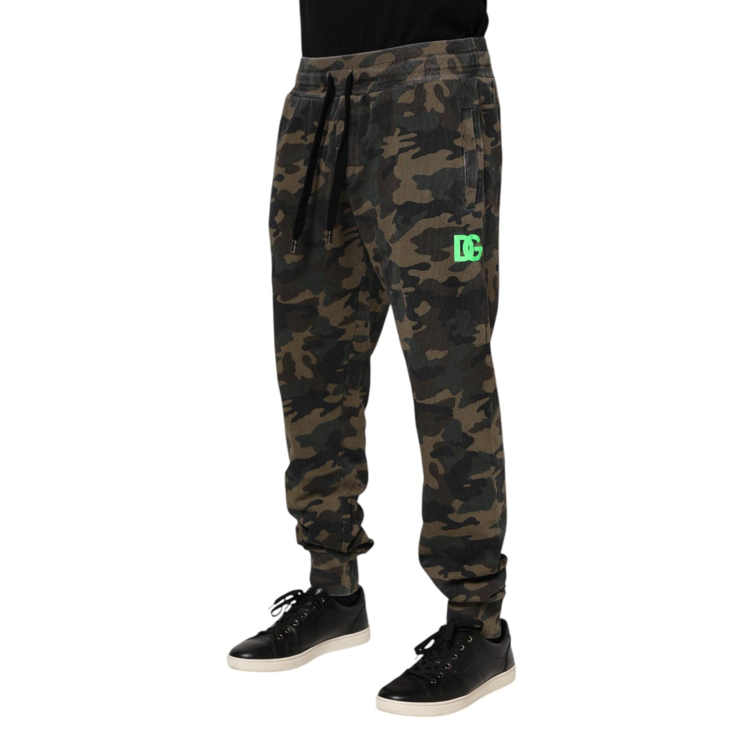 Dolce & Gabbana Multicolor Camouflage Cotton Men Jogger Pants