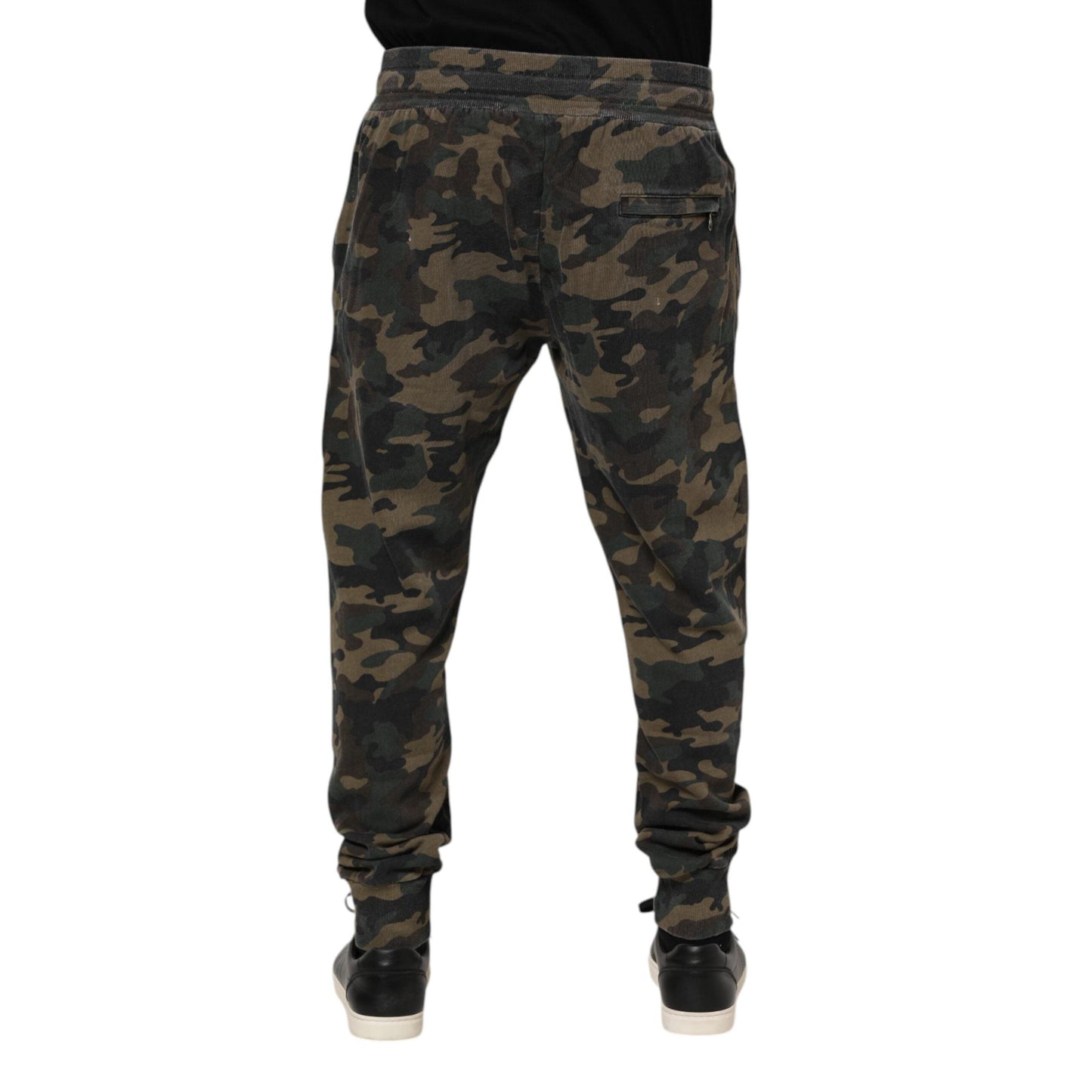 Dolce & Gabbana Multicolor Camouflage Cotton Men Jogger Pants