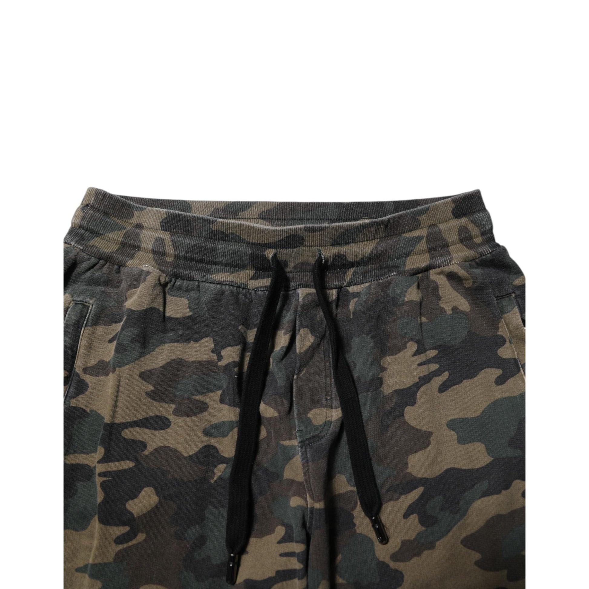 Dolce & Gabbana Multicolor Camouflage Cotton Men Jogger Pants
