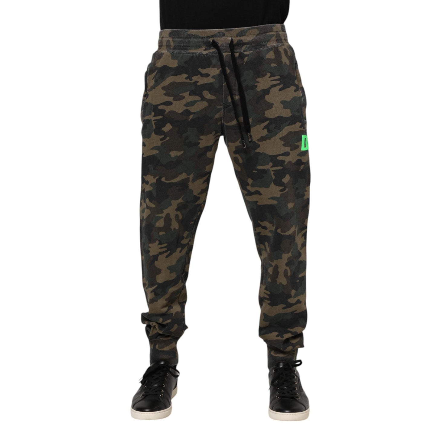 Dolce & Gabbana Multicolor Camouflage Cotton Men Jogger Pants