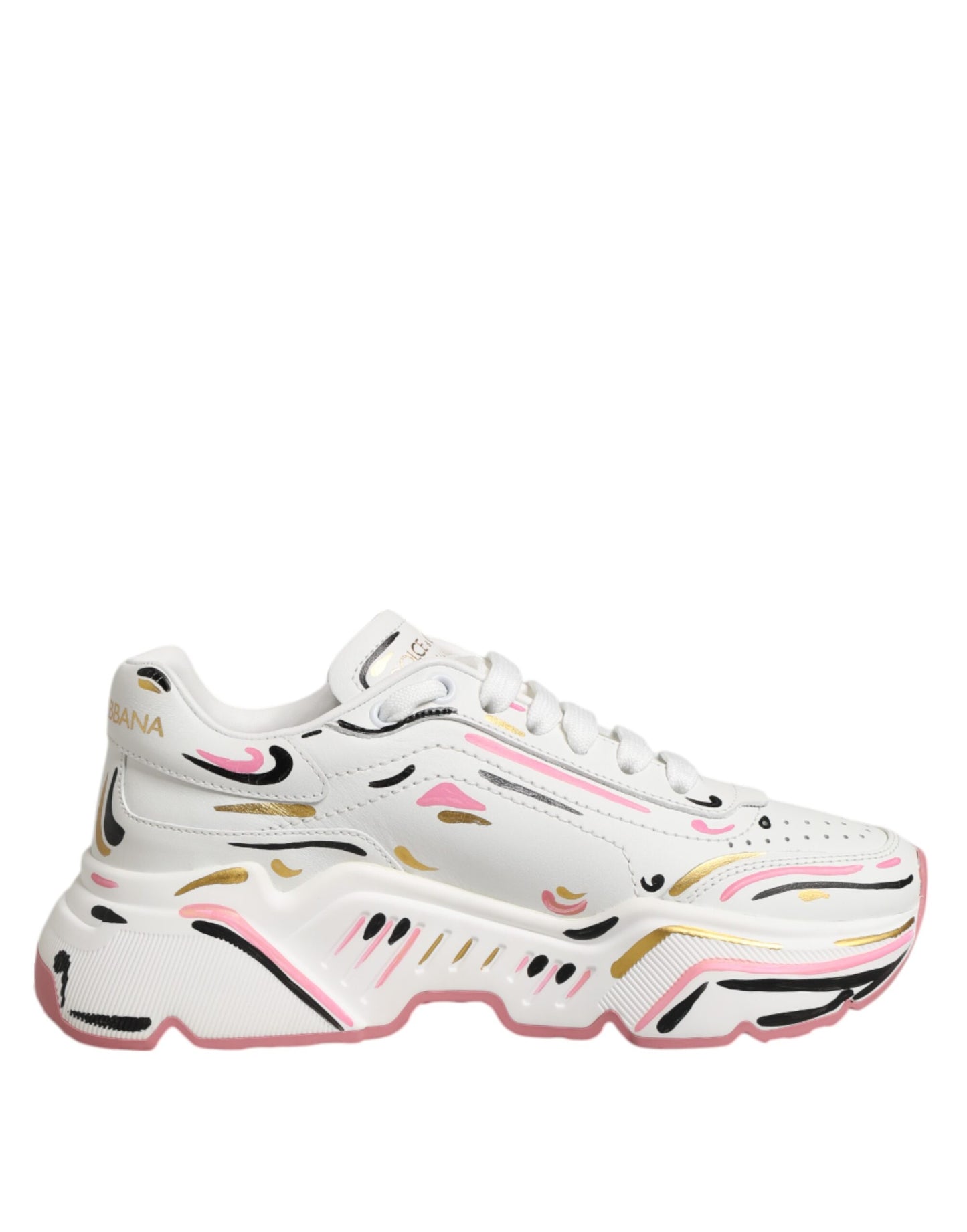 Dolce & Gabbana Multicolor Hand Painted DAYMASTER Sneakers Shoes