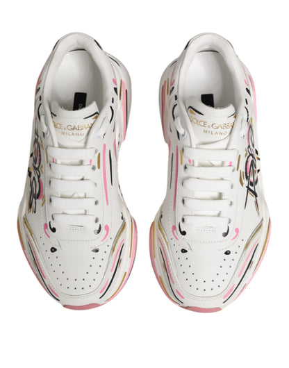 Dolce & Gabbana Multicolor Hand Painted DAYMASTER Sneakers Shoes
