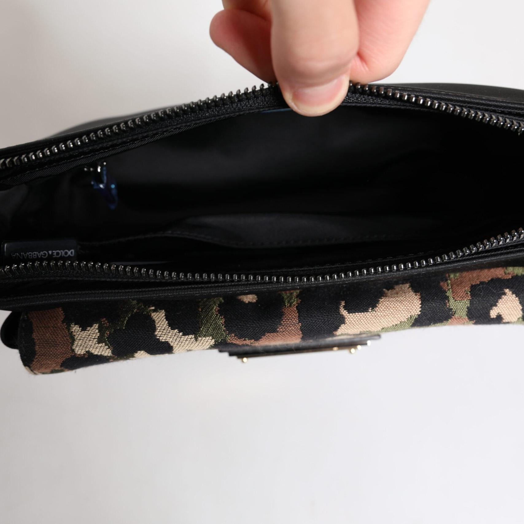 Dolce & Gabbana Multicolor Leopard Jacquard Crossbody Bag