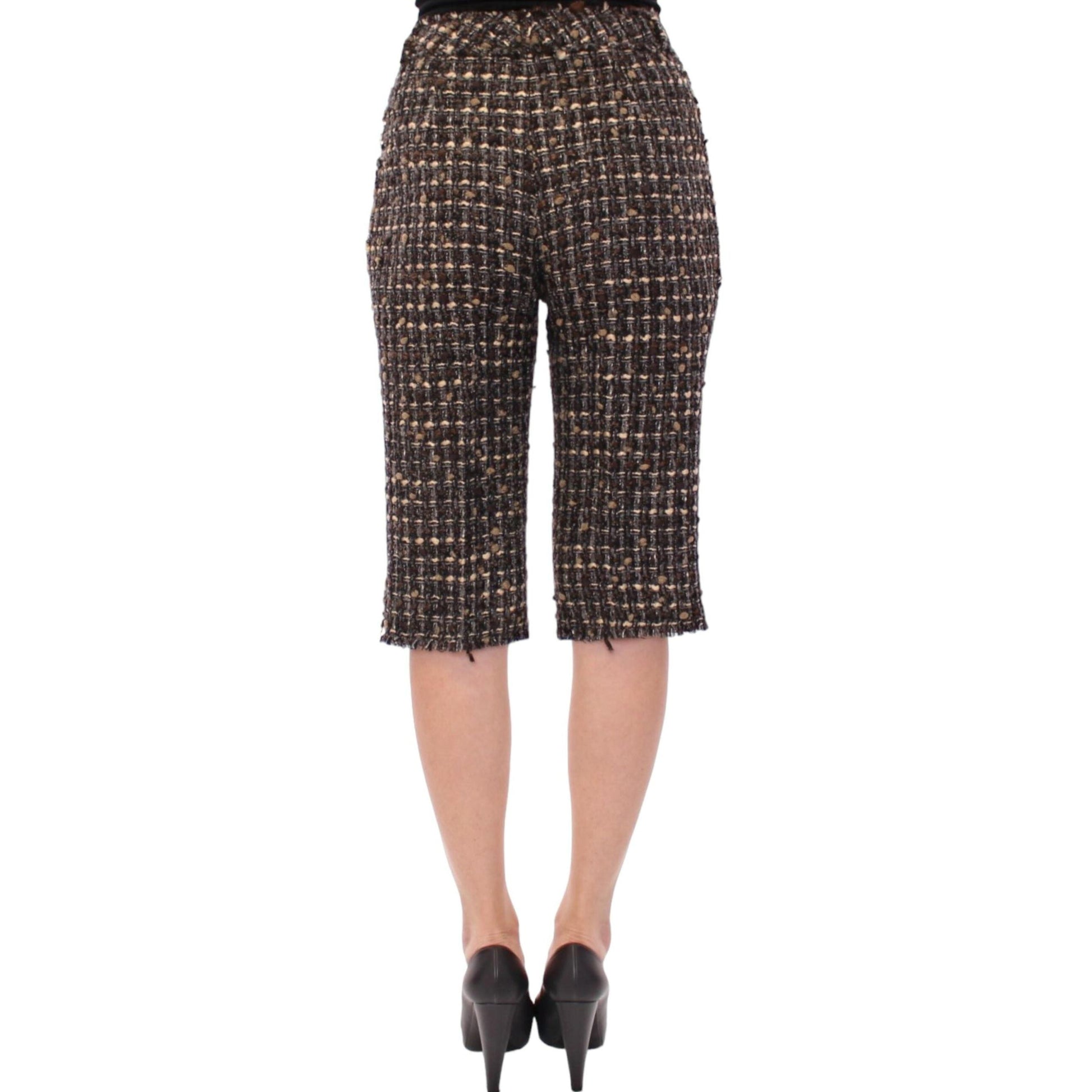Dolce & Gabbana Multicolor Wool Shorts Pants