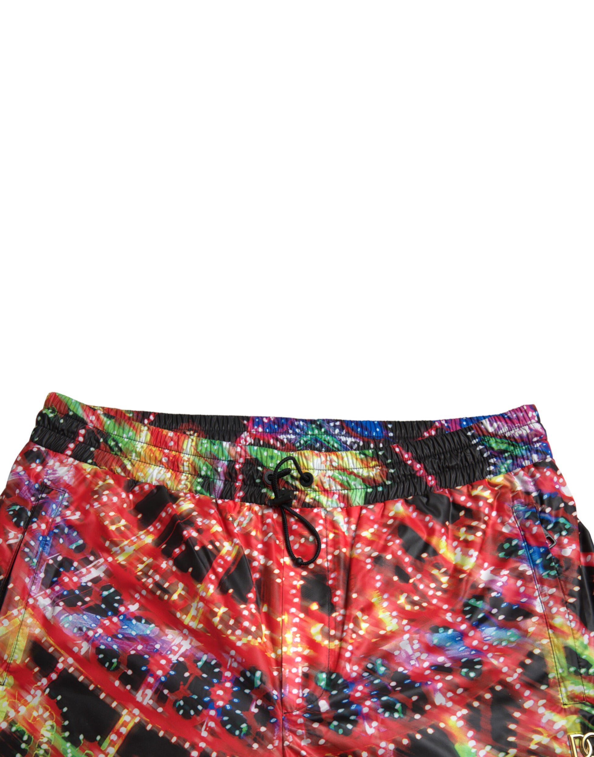 Dolce & Gabbana Multifarve Luminarie Print Herre Bermuda Shorts