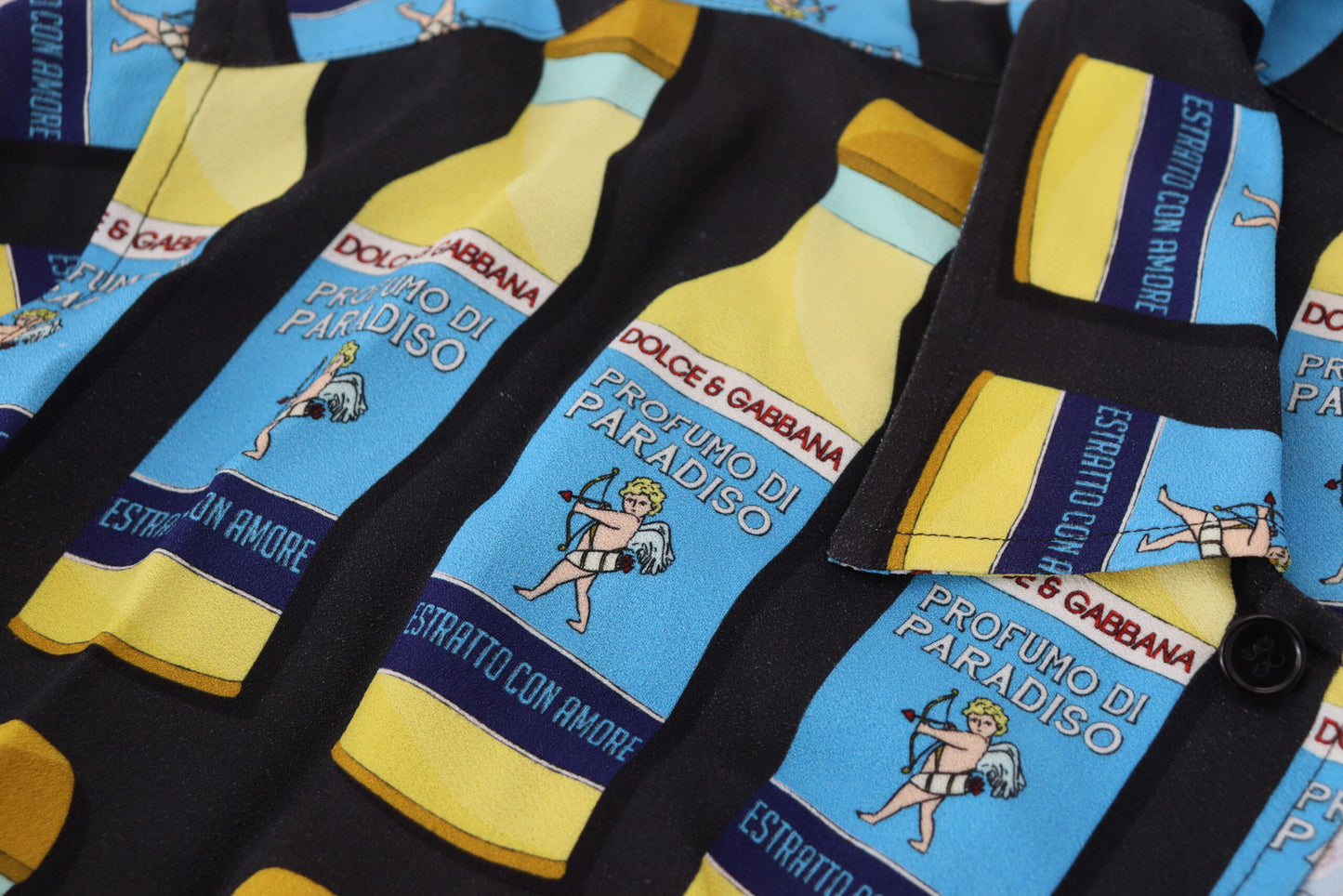 Dolce & Gabbana Multifarver Printed Viscose Casual Shirt