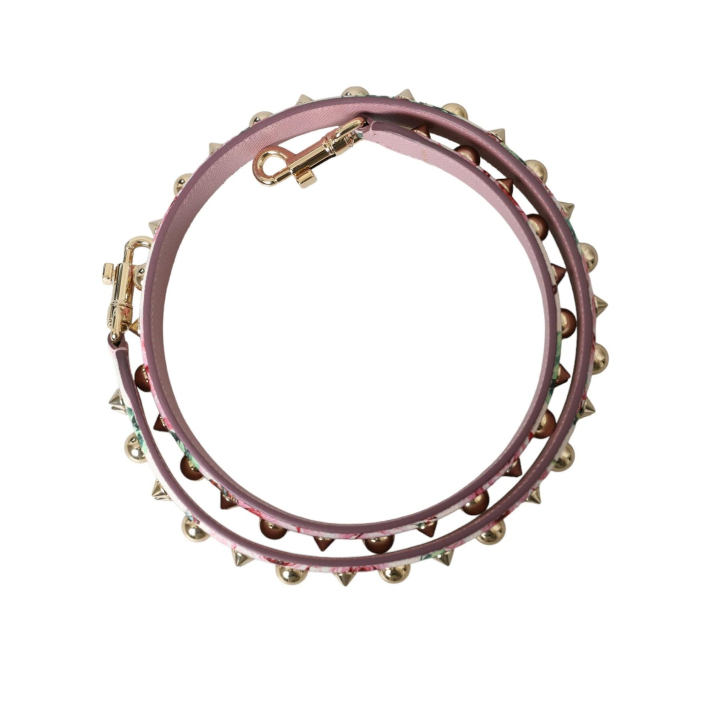 Dolce & Gabbana Pink Floral Handbag Accessory Shoulder Strap