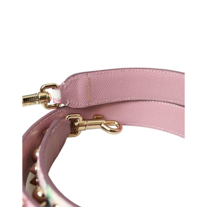 Dolce & Gabbana Pink Floral Handbag Accessory Shoulder Strap
