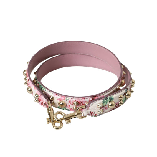 Dolce & Gabbana Pink Floral Handbag Accessory Shoulder Strap
