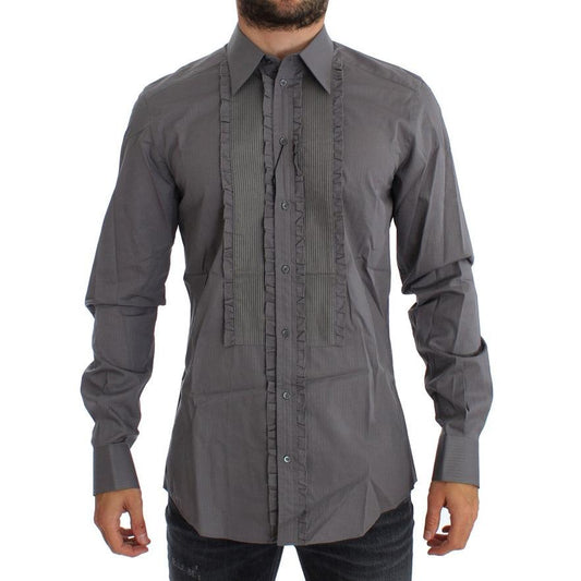 Dolce & Gabbana Purple Torero GOLD Slim Fit Dress Shirt