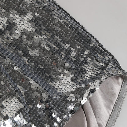 Dolce & Gabbana Silver Nylon Sequined Slip Girdle Panty Underwear