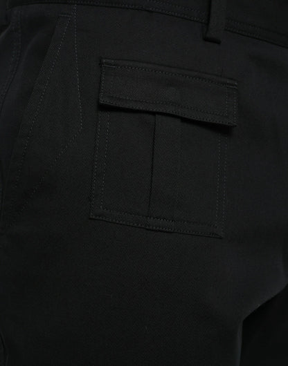 Dolce & Gabbana Sort Grå slim Bomuld Denim Jeans