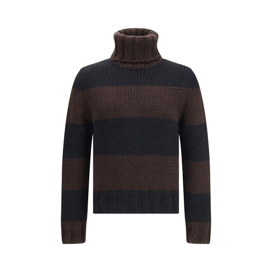 Dolce & Gabbana Striped Wool-Blend Turtleneck