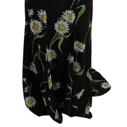 Dolce & Gabbana Sunflower Silk Stretch Sheath Dress