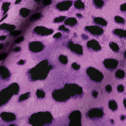 Dolce & Gabbana Violet Leopard Sheath Bodycon Mini Dress