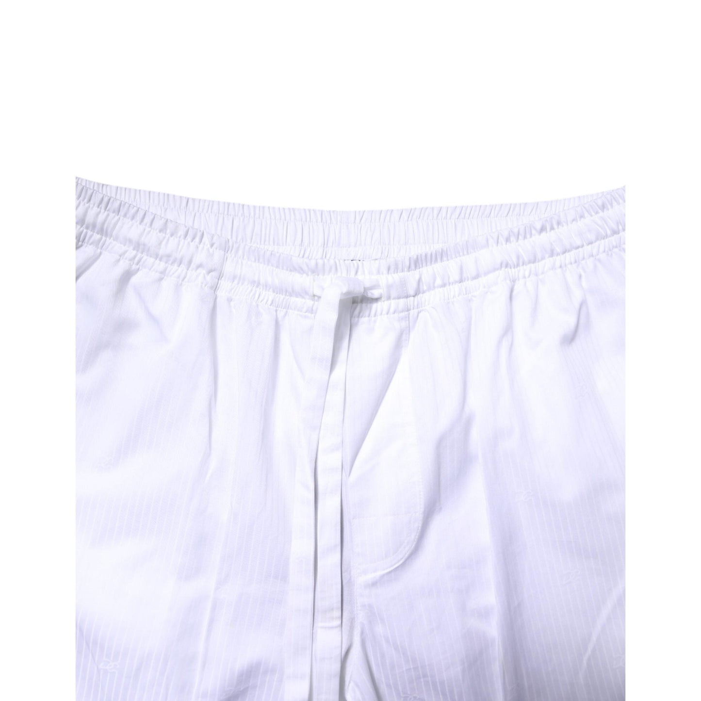 Dolce & Gabbana White Cotton Shirt Pants Pajama Set Sleepwear