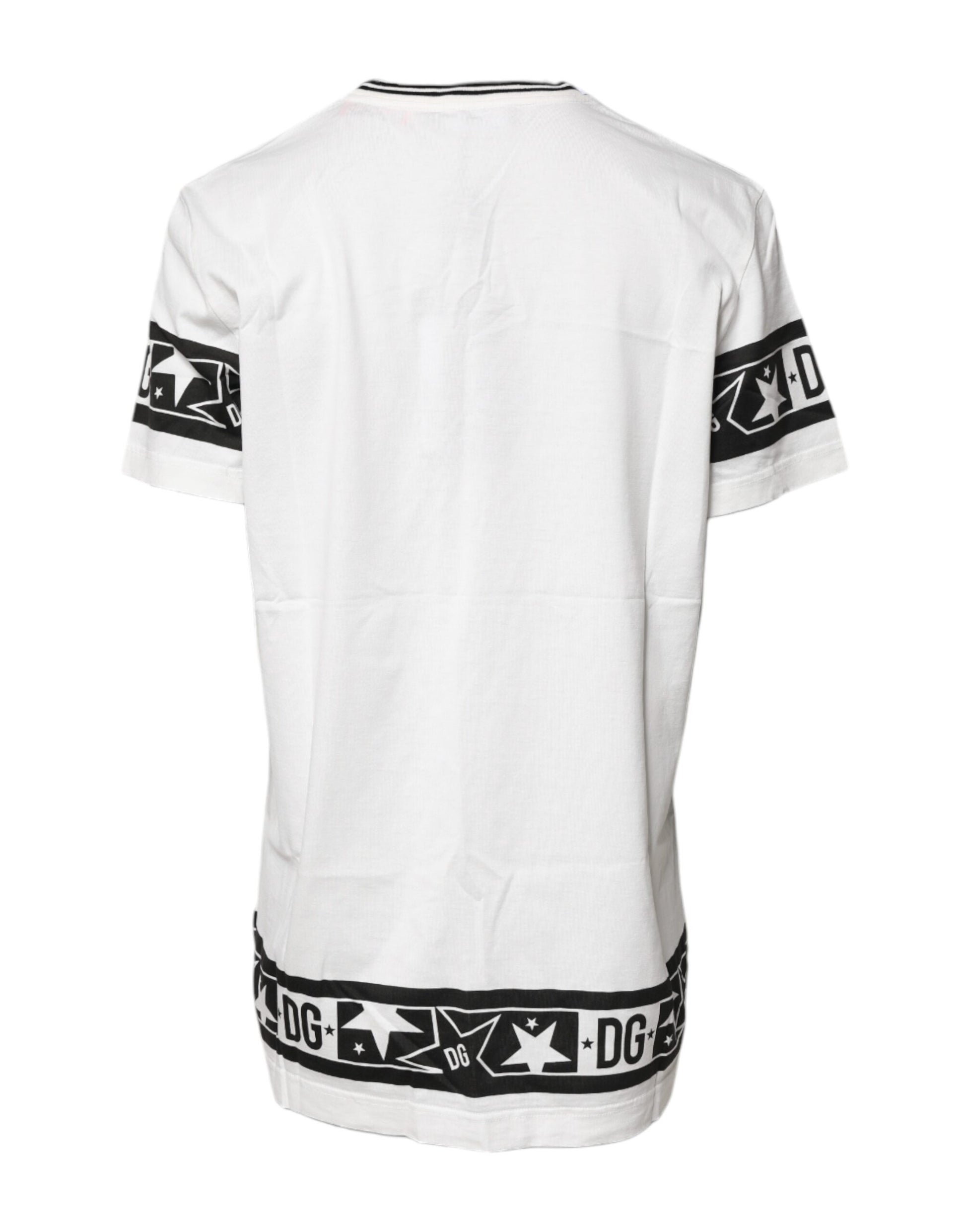 Dolce & Gabbana White #DGMillennials Cotton Crewneck T-shirt