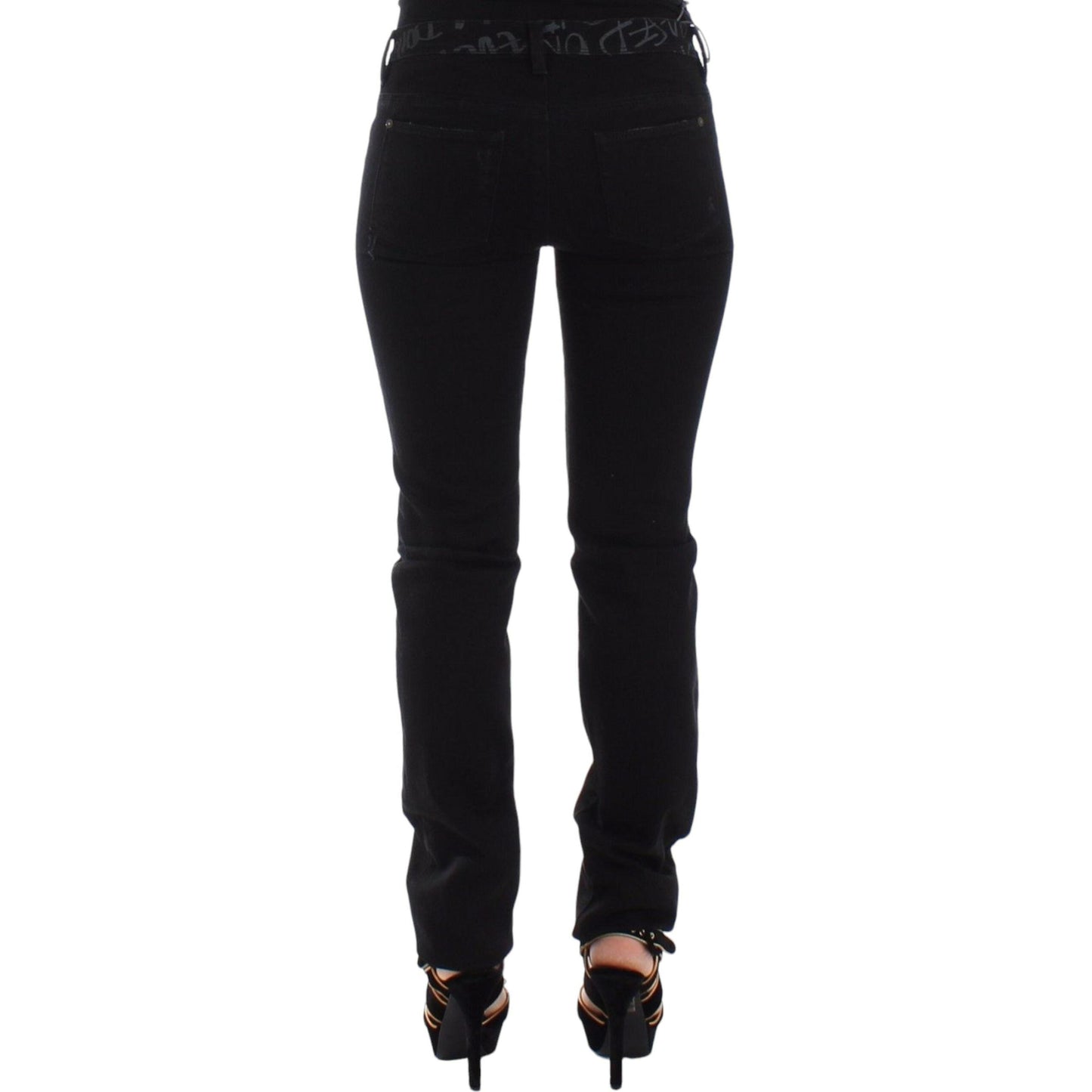 Ermanno Scervino Black Slim Jeans Denim Pants Skinny Stretch
