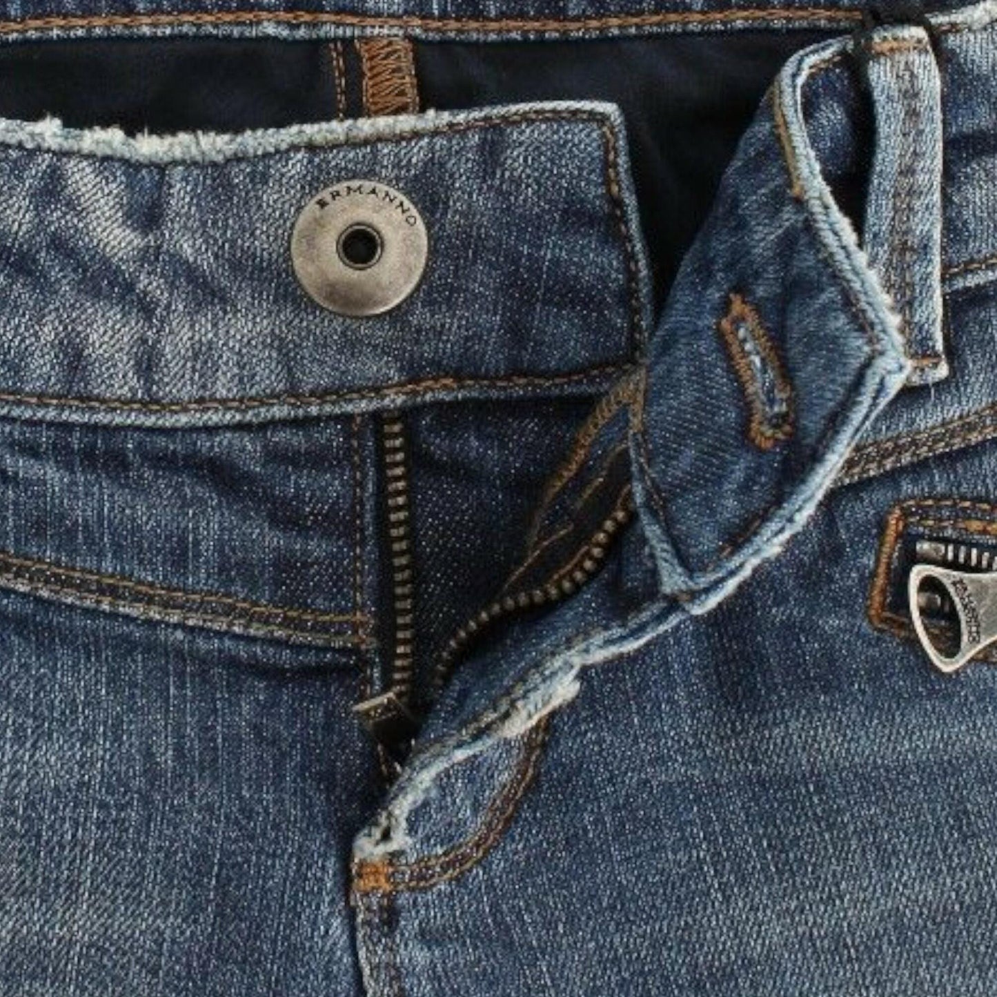 Ermanno Scervino Blue Slim Jeans Denim Pants Straight Stretch