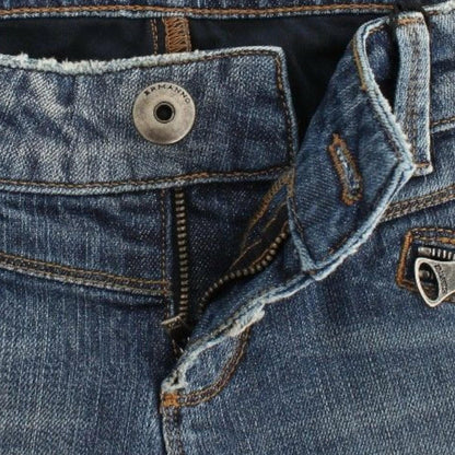 Ermanno Scervino Blue Slim Jeans Denim Pants Straight Stretch