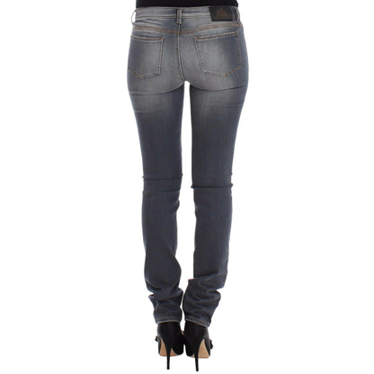 Ermanno Scervino Gray Slim Jeans Denim Pants Skinny Leg Stretch