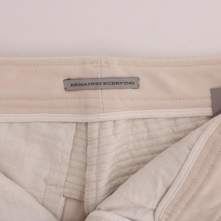 Ermanno Scervino White Slim Fit Casual Jeans