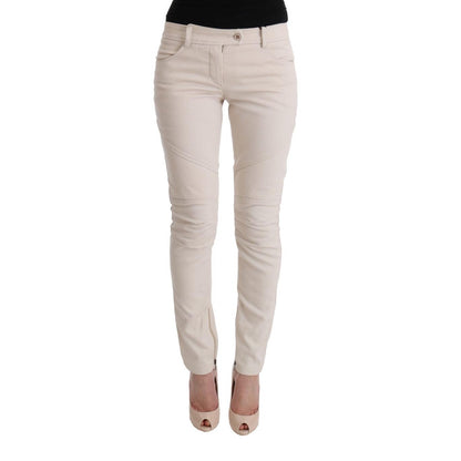 Ermanno Scervino White Slim Fit Casual Jeans