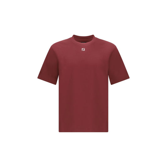 Fendi Bordeaux Cotton T-Shirt