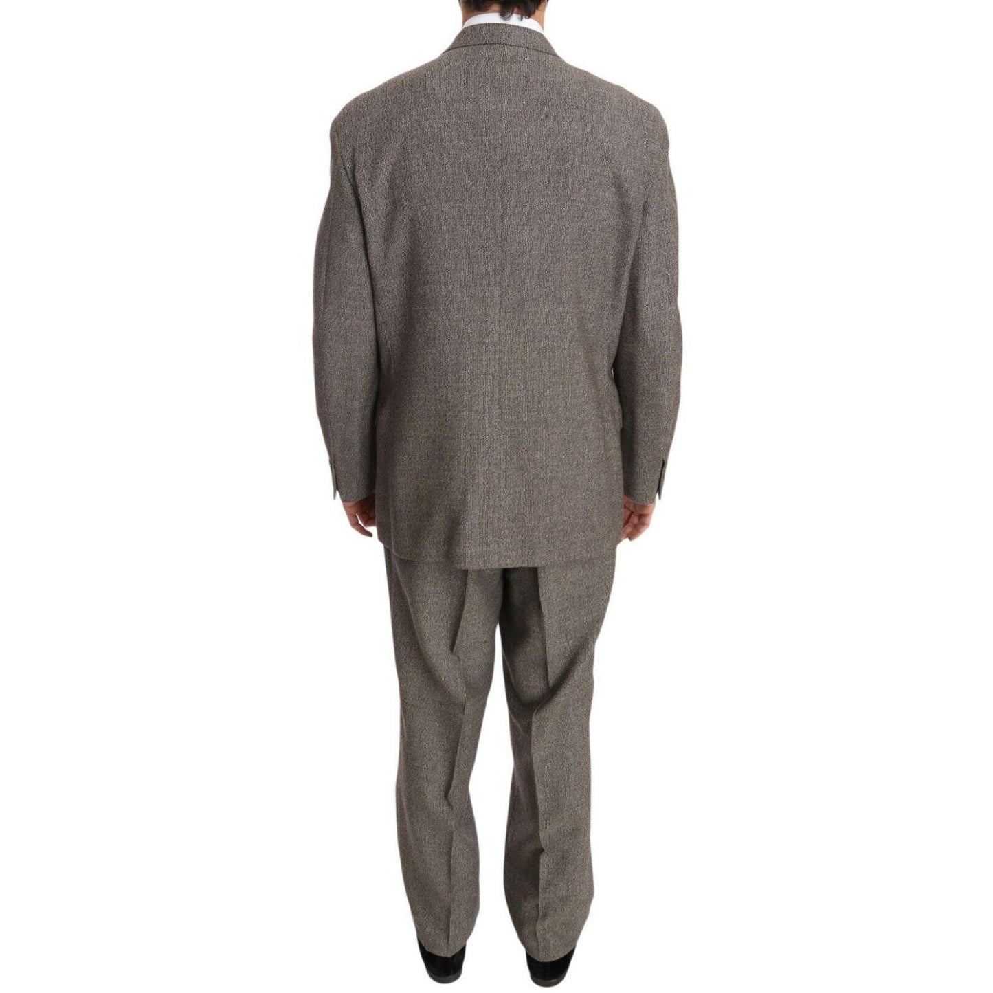 Fendi Brown Wool Regular Single Breasted Suit