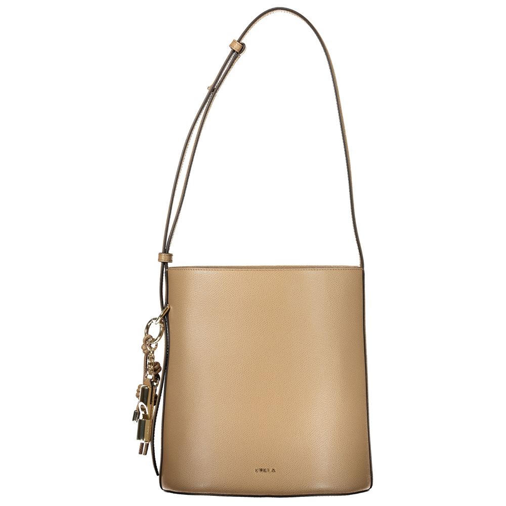 Furla Marrone Leather Woman Bucket Bag