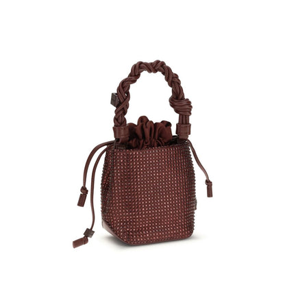 Ganni Bordeaux Recycled Polyester Handbag