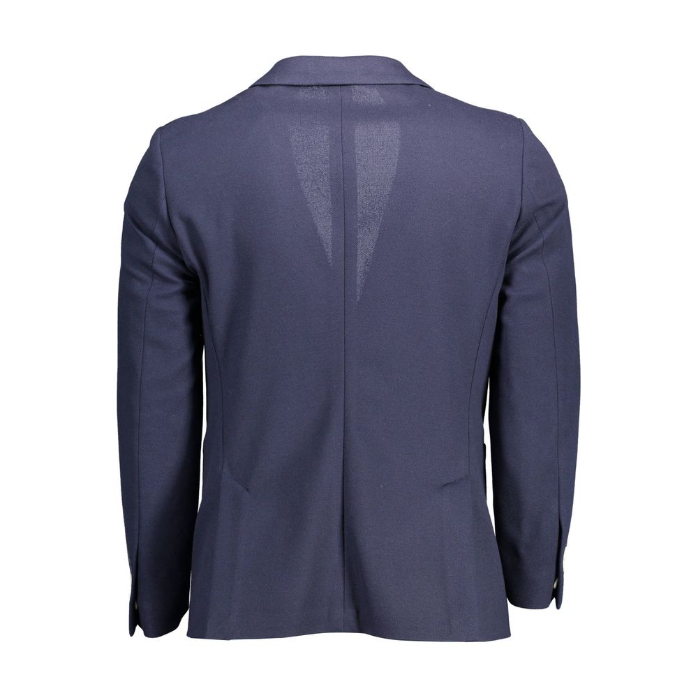 Gant Blue Cotton Men Jacket
