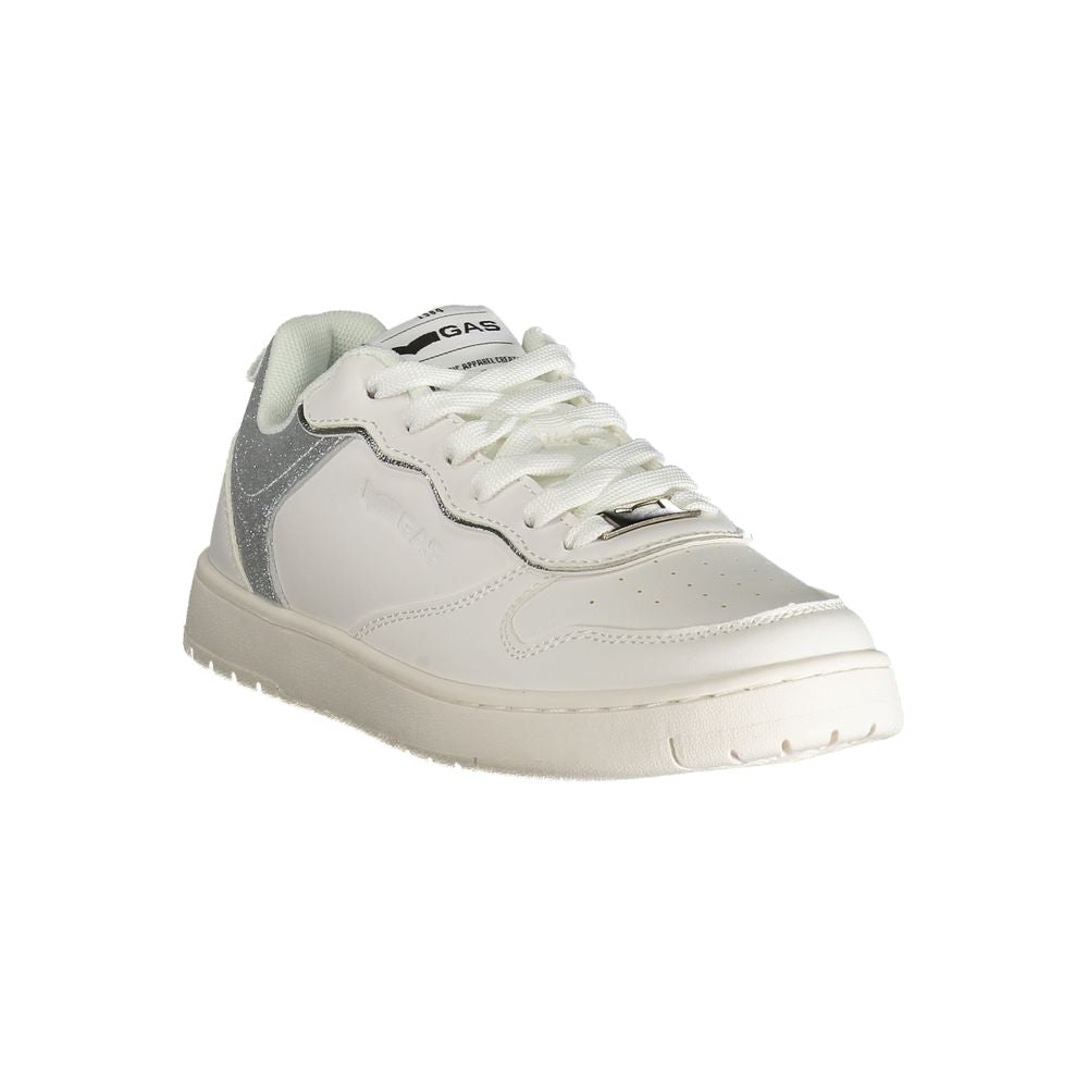 Gas White Polyester Women Sneakers