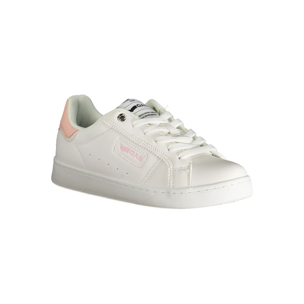 Gas White Polyester Women Sneakers